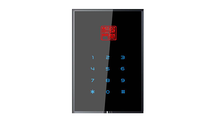 非接触式CPU卡触屏键盘门禁读卡器